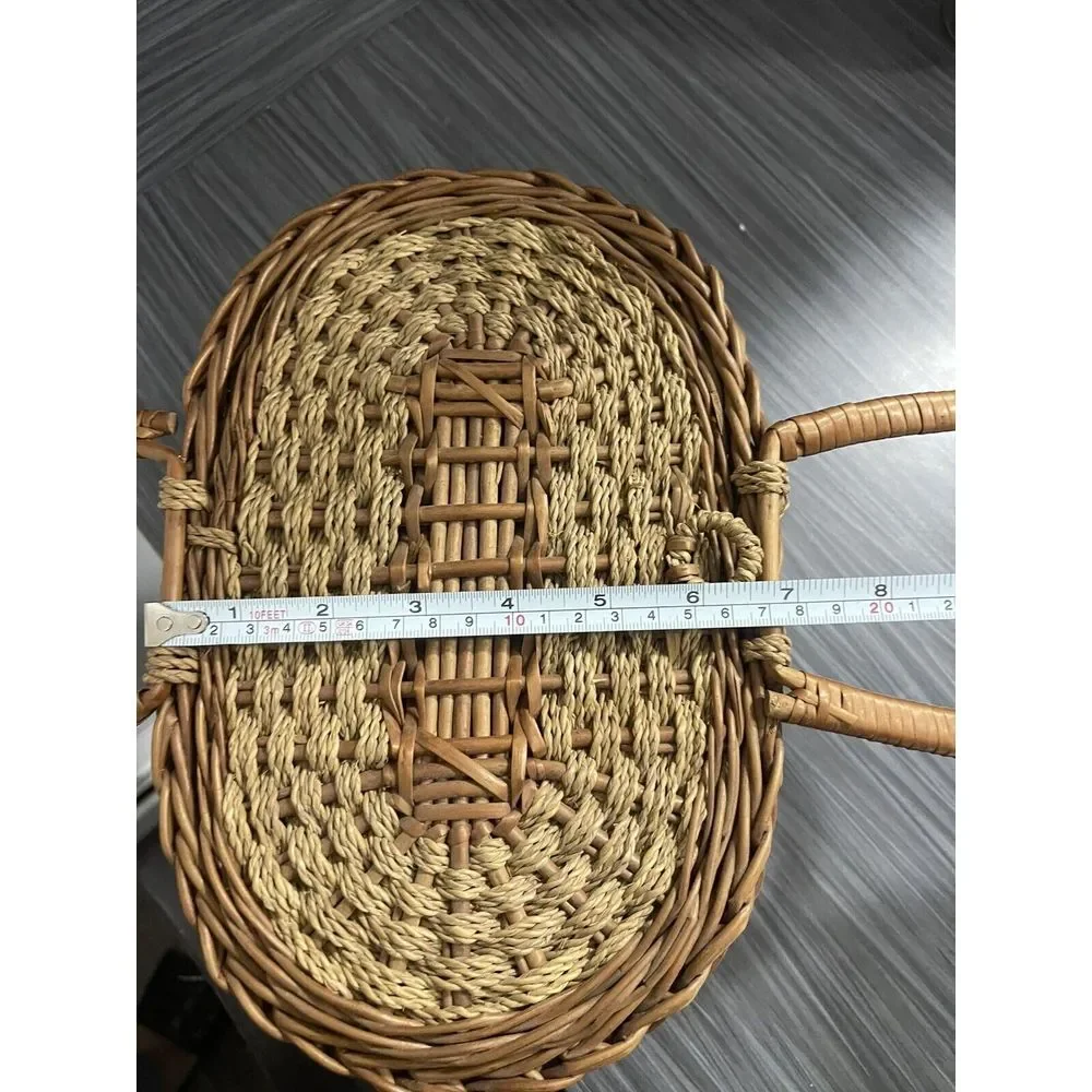 Antique Vintage French Wicker‎ Basket